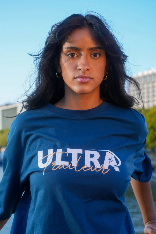 Tee-Shirt Ultra Trail Oversize Encre - La Boucle de l'Étoile