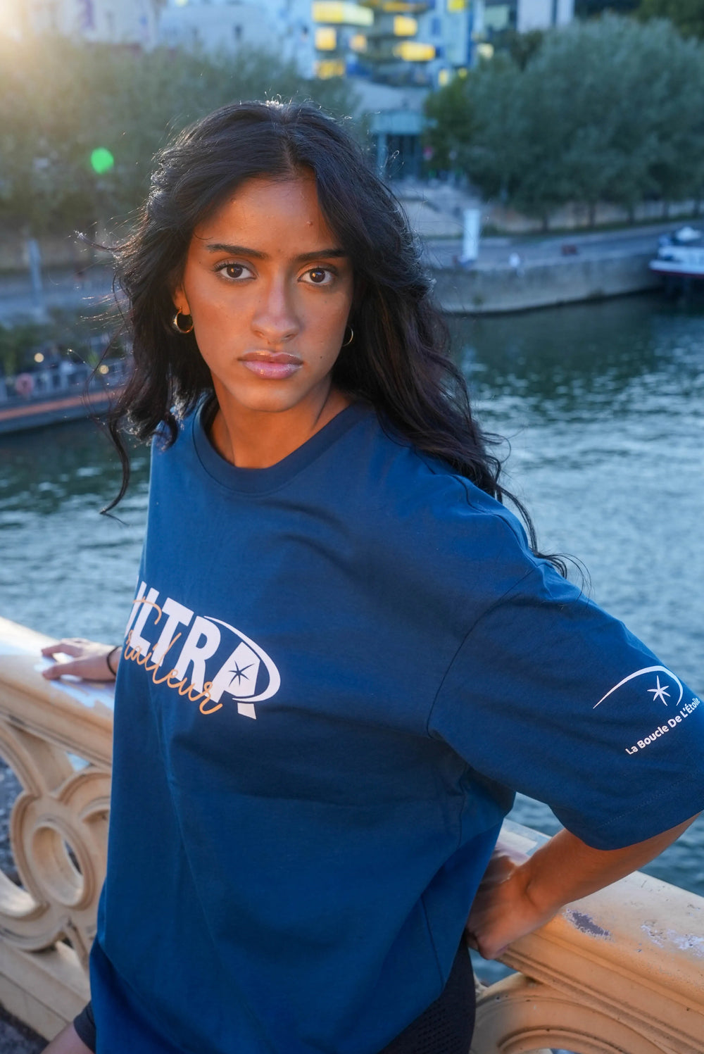 Tee-Shirt Ultra Trail Oversize Encre - La Boucle de l'Étoile