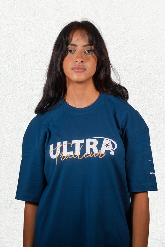 Tee-Shirt Ultra Trail Oversize Encre - La Boucle de l'Étoile